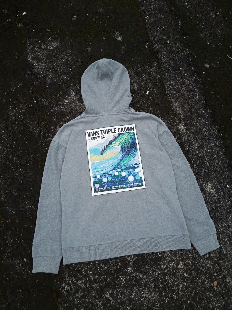Vans triple crown surfing zipper hoodie, Fesyen Pria, Pakaian , Atasan di  Carousell