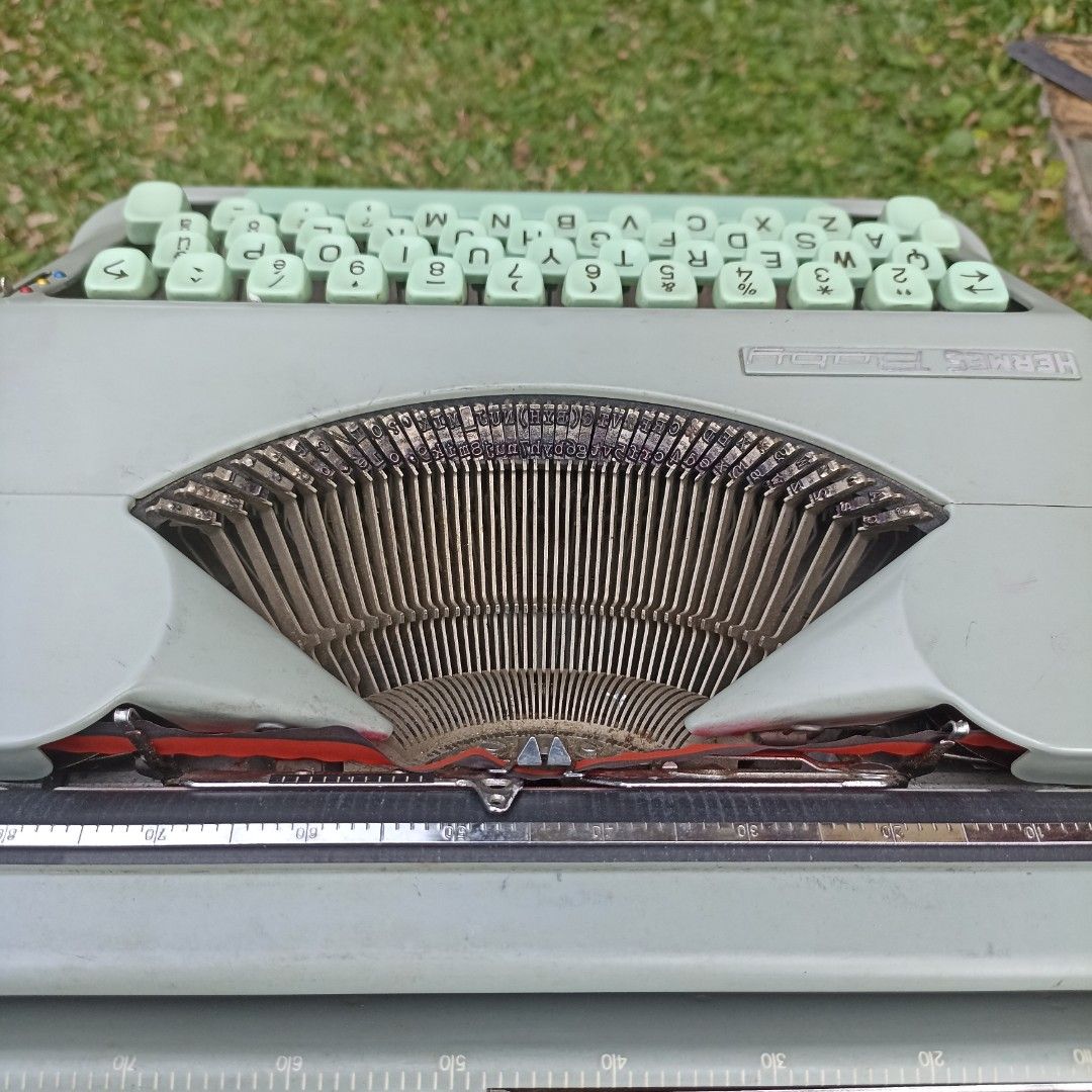 1961 Hermes Baby Vintage Typewriter , 1961 Model, Made In Switzerland