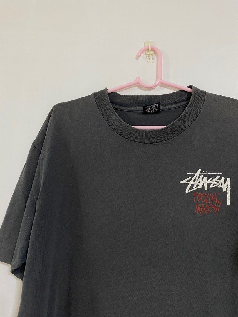 Vintage 80s/90s Stussy Rasta tee, Men's Fashion, Tops & Sets