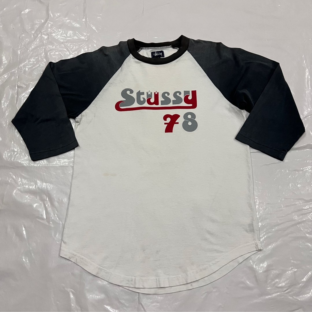 20% OFF Vintage 90's Stussy Raglan t shirt, Men's Fashion, Tops 