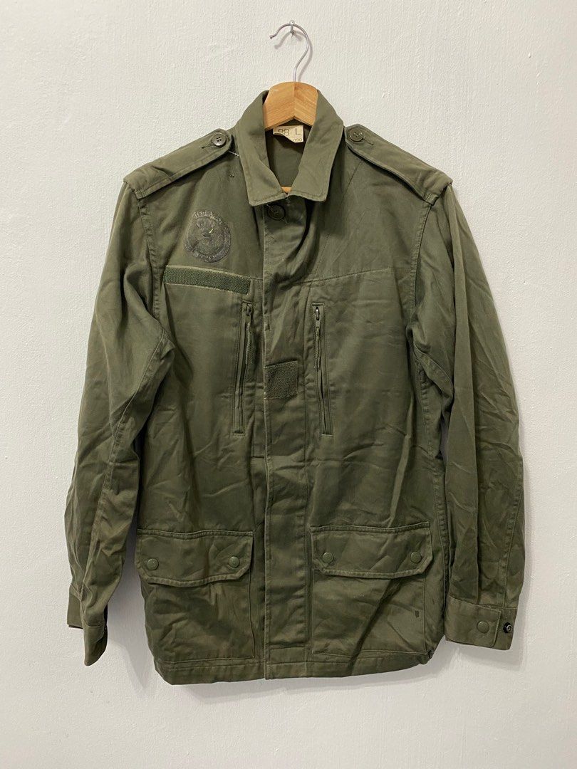 Vintage 80s French Army Field Jacket Military Warein Lille 