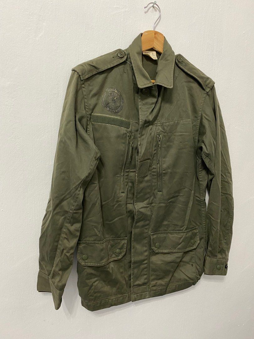 Vintage 80s French Army Field Jacket Military Warein Lille 