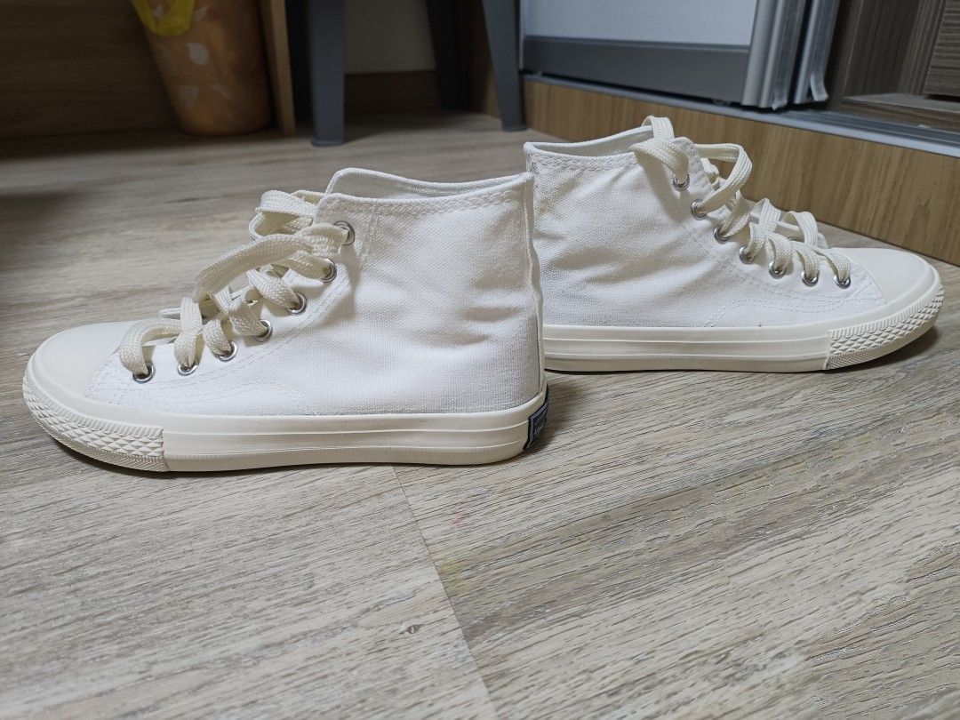 White canvas high tops clearance cheap