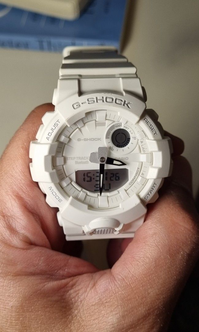 White Casio G shock GBA 800