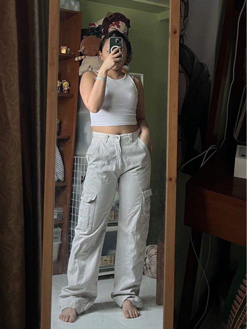 Wrangler white cargo pants sale