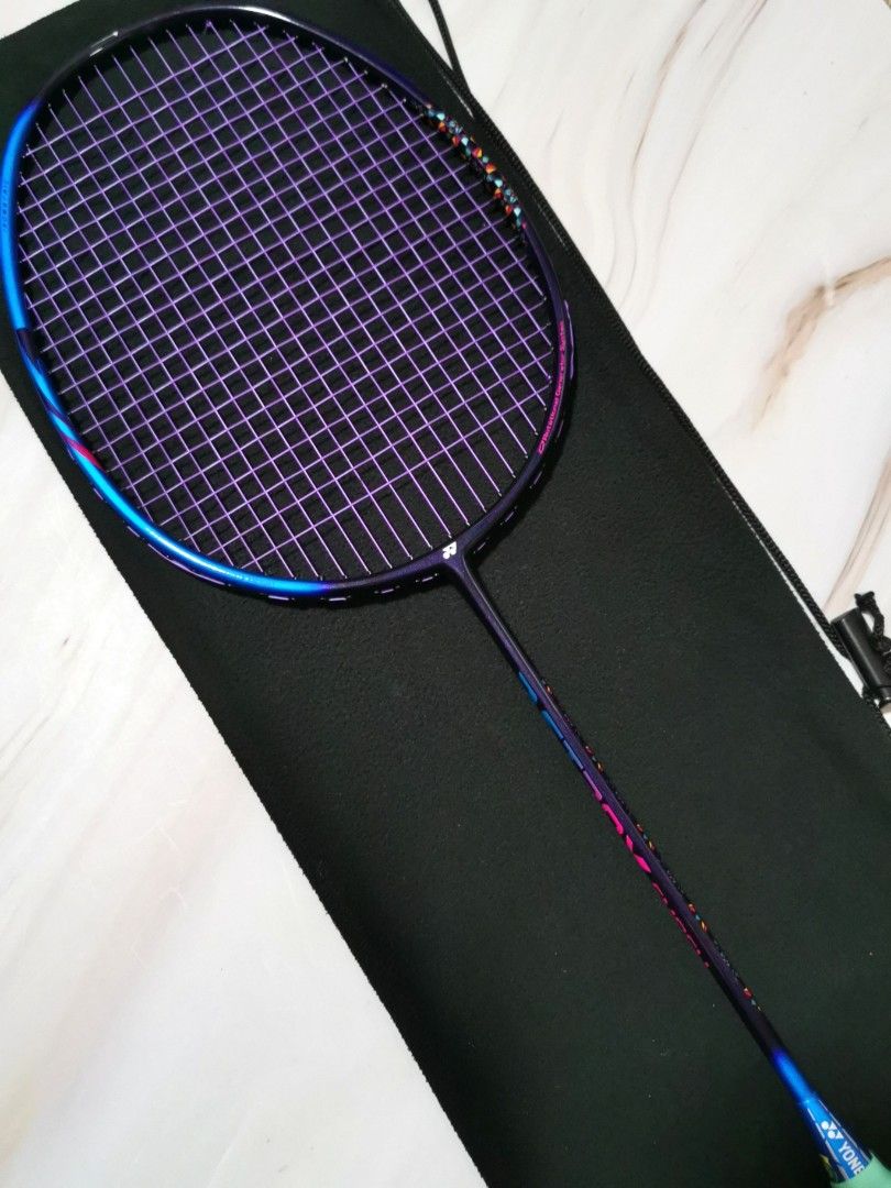 Yonex Astrox Smash Badminton Racket with Li Ning N65 String, Sports