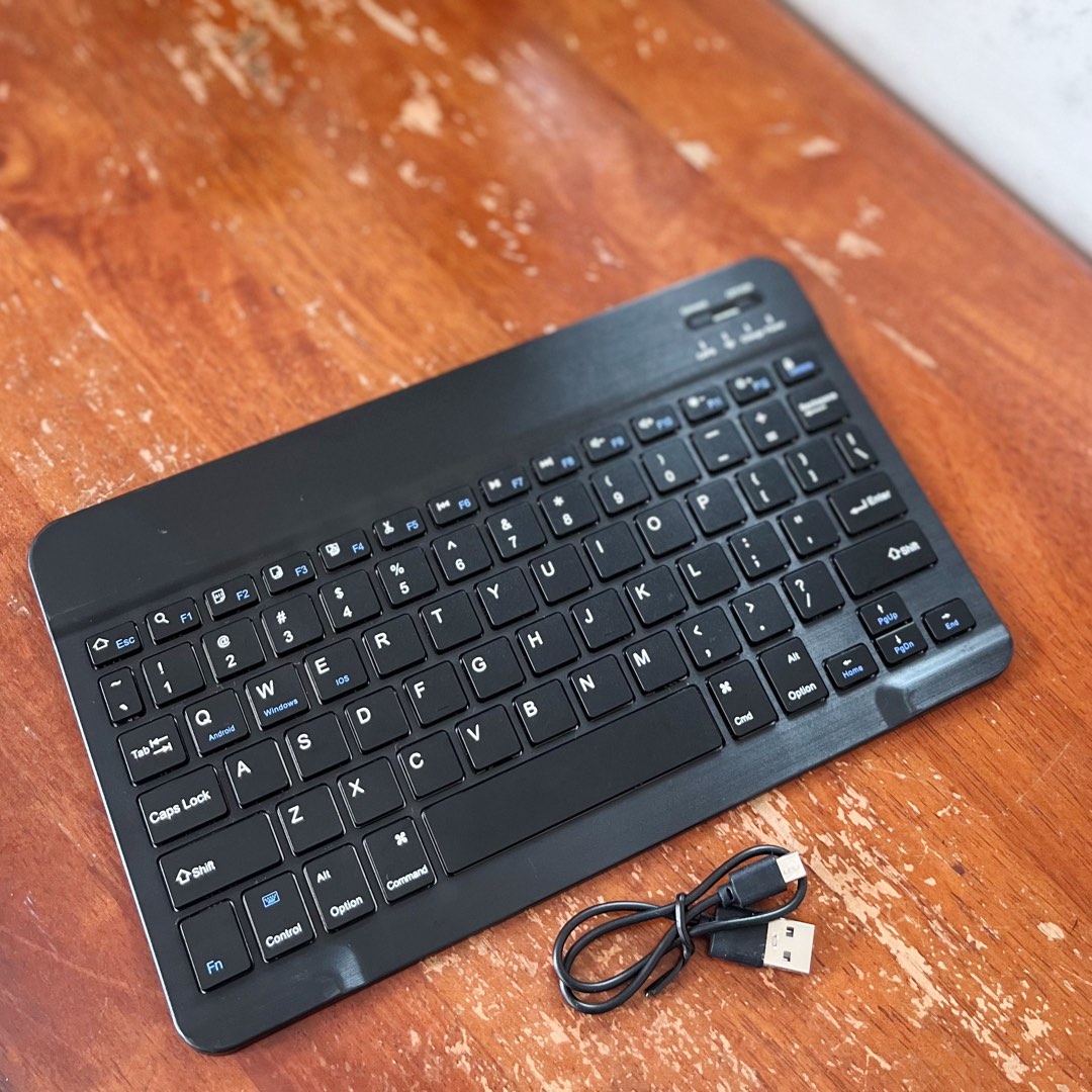 10 Inch Black Bluetooth Keyboard Suitable for Android Windows iOS