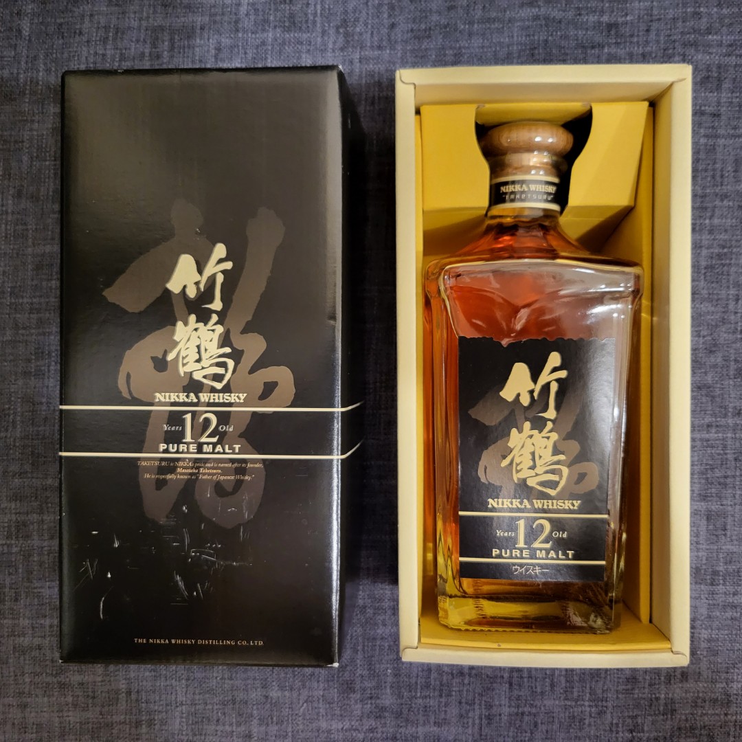 竹鶴 12年 ピュアモルト 希少・旧黒ラベル 660ml - ウイスキー