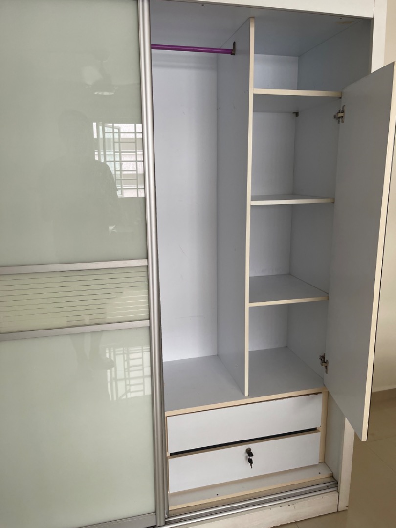 1 Sliding Door Wardrobe for sale, Furniture & Home Living, Furniture