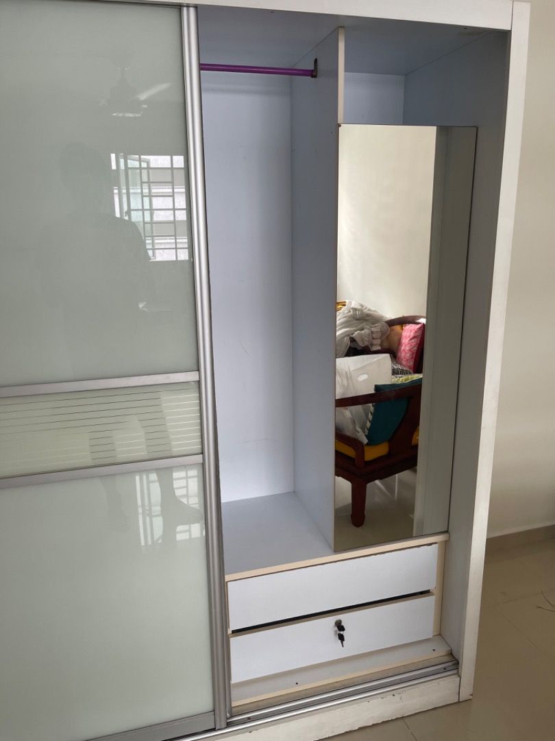 1 Sliding Door Wardrobe for sale, Furniture & Home Living, Furniture