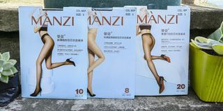 (3) MANZI Pantyhose Stockings