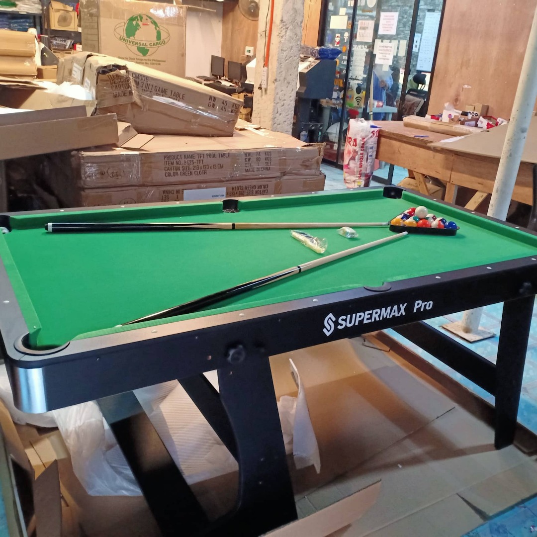 3x6ft SUPERMAX FOLDABLE BILLIAD TABLE /LAMESA NG BILYARAN/BILLIARD