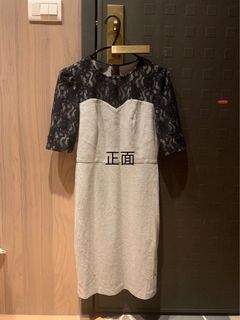 蕾絲拼接洋裝