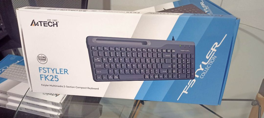 A4Tech Fstyler FK25 2-Section Compact Keyboard USB Black, Computers ...