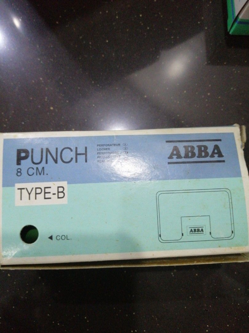 ABBA Paper Punch Type B, Hobbies & Toys, Stationery & Craft, Stationery