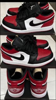 AJ1 Low Bred Toe UK7.5