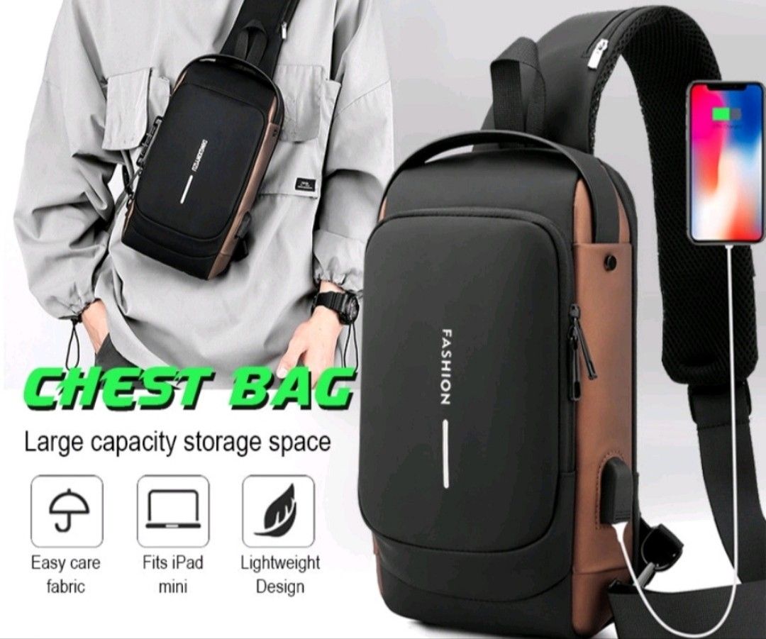 Anti-Theft sling/chest bag, Men's Fashion, Bags, Sling Bags on