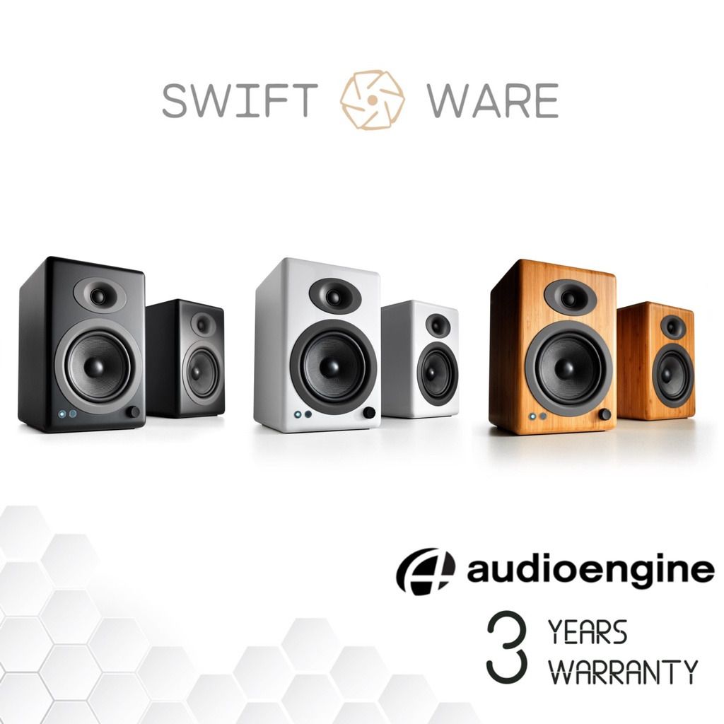 Audioengine: A5+ Wireless Powered Speakers w/Bluetooth - Black