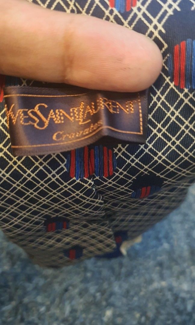 Authentic ysl necktie (Category: Luxury Apparel) located in Cavite. Submitted by ohmie23 (Listing ID 1196826783, Image 1). Description: Authentic ysl necktie.