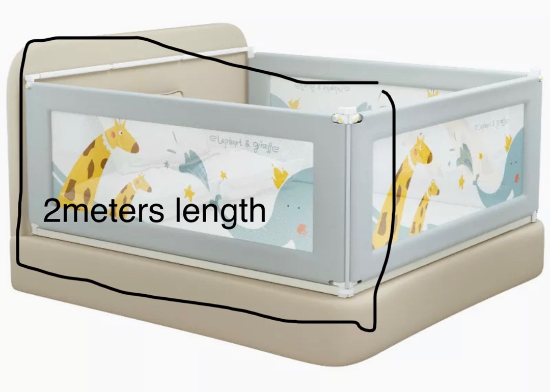 Baby Bed Fence Rail 2m length good for queen size bed, Babies & Kids, Baby Nursery & Kids