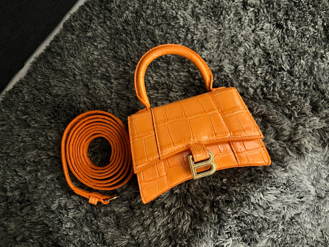 Balenciaga discount hourglass orange