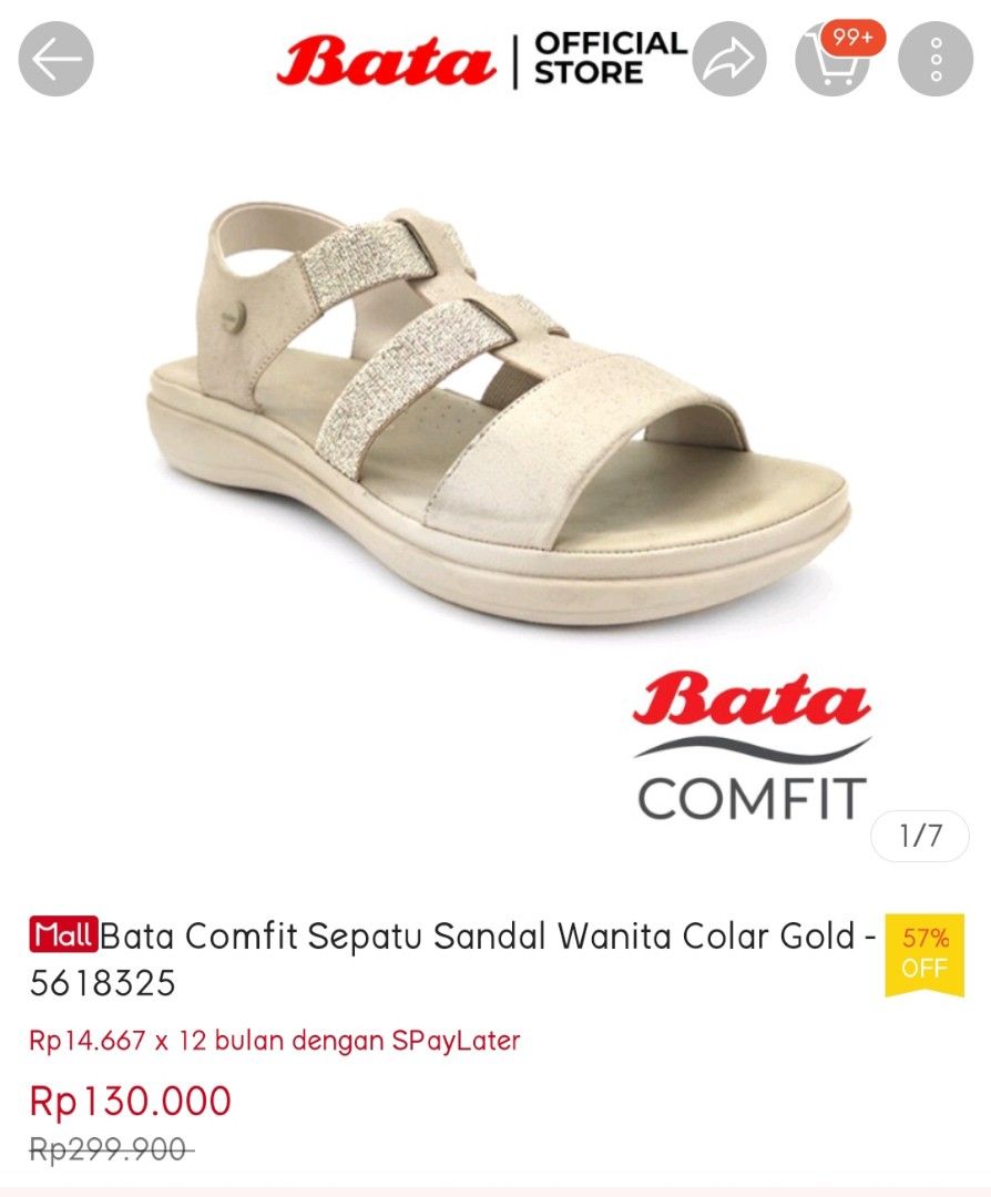 Sepatu sandal bata outlet