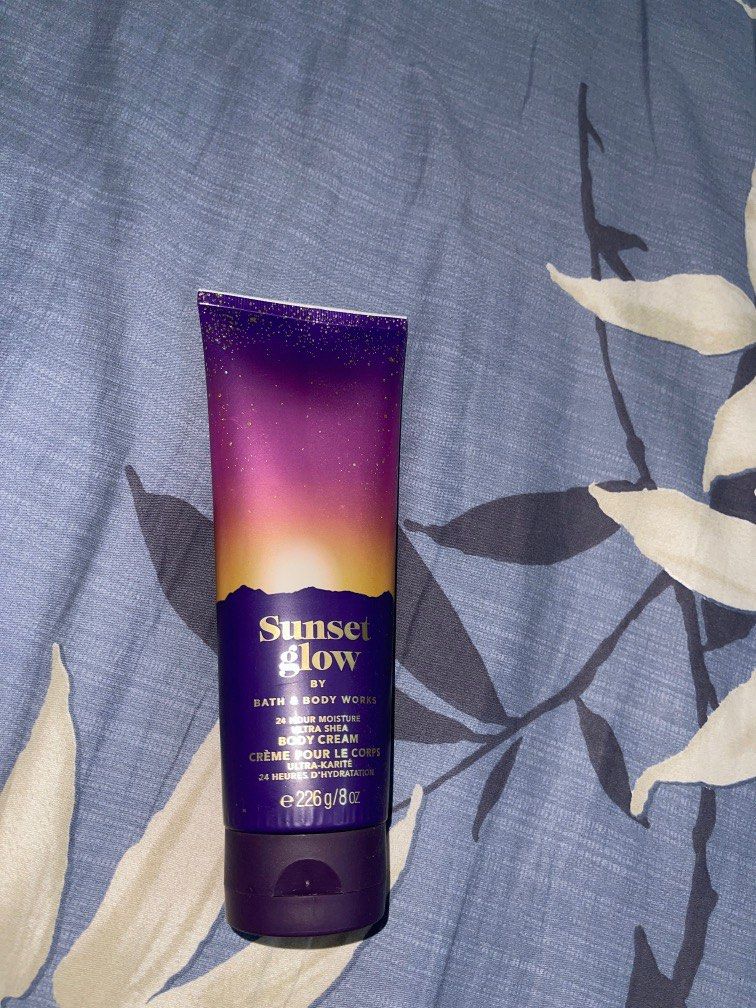 Bath and body works sunset glow body cream, Beauty & Personal Care