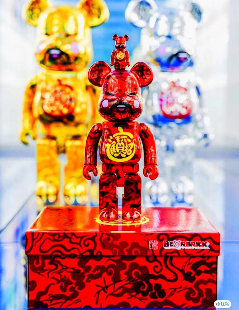 Bearbrick ACU God of Fortune Red 400% 100%