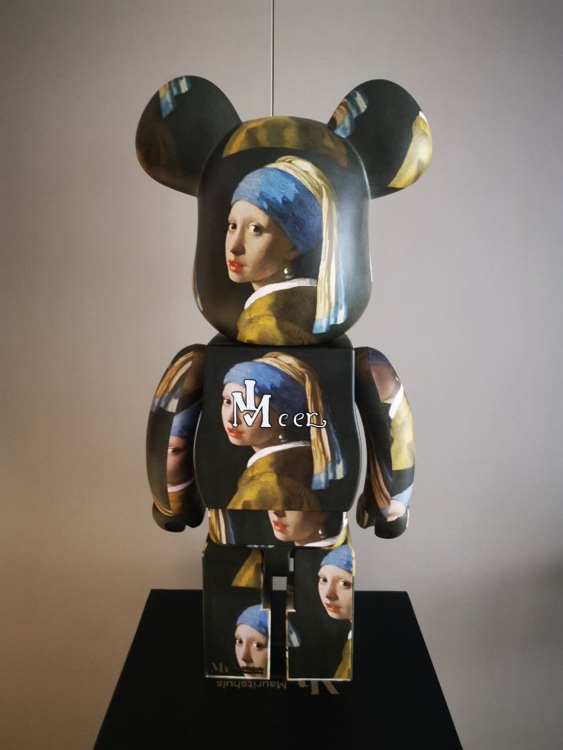 Bearbrick Johannes vermeer girl with a pearl earring 1000