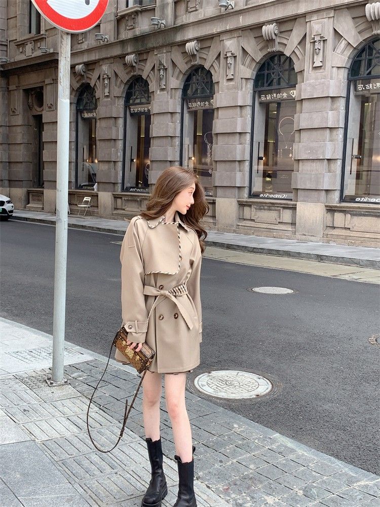 Beige European style coat Women s Fashion Coats Jackets and
