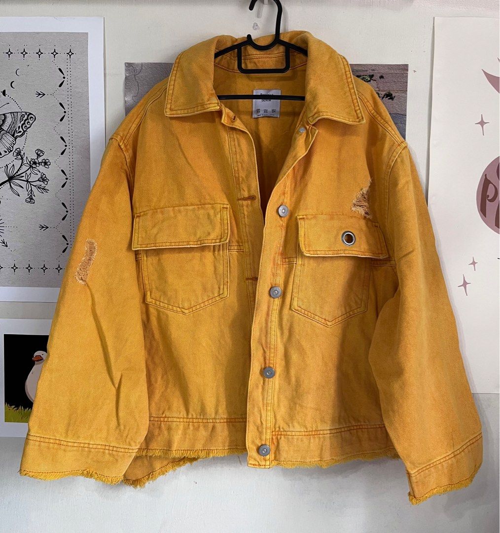 Bershka mustard jacket new arrivals