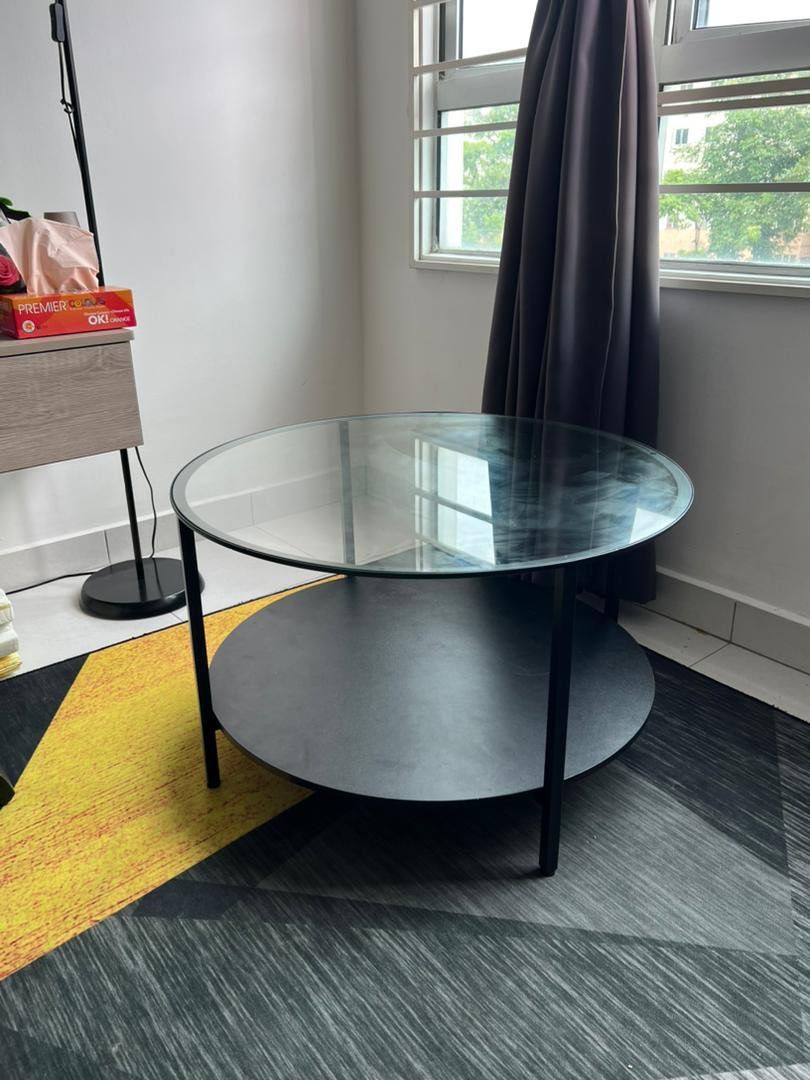 Black Coffee Table Ikea, Furniture & Home Living, Furniture, Other Home