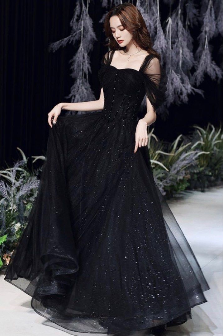 Dress prom black clearance