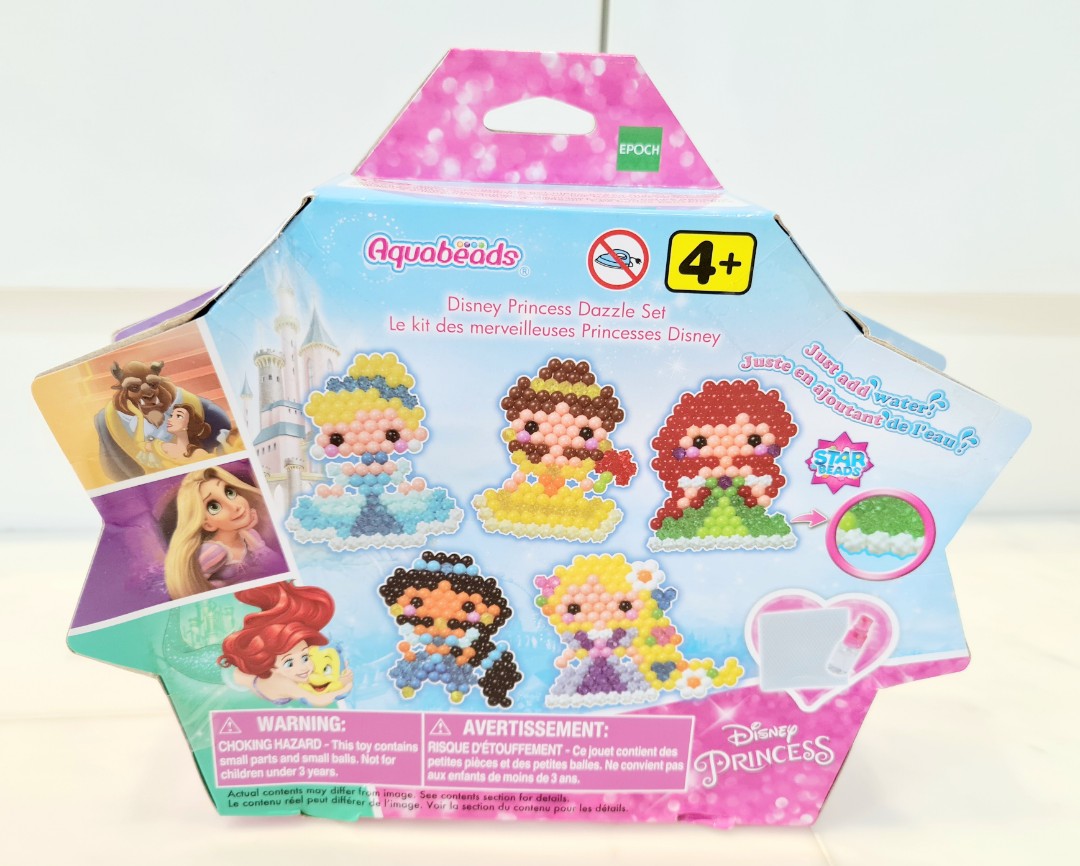 Bnib Aquabeads Disney Princess Dazzle Set Includes Templates For Cinderella Belle Rapunzel 