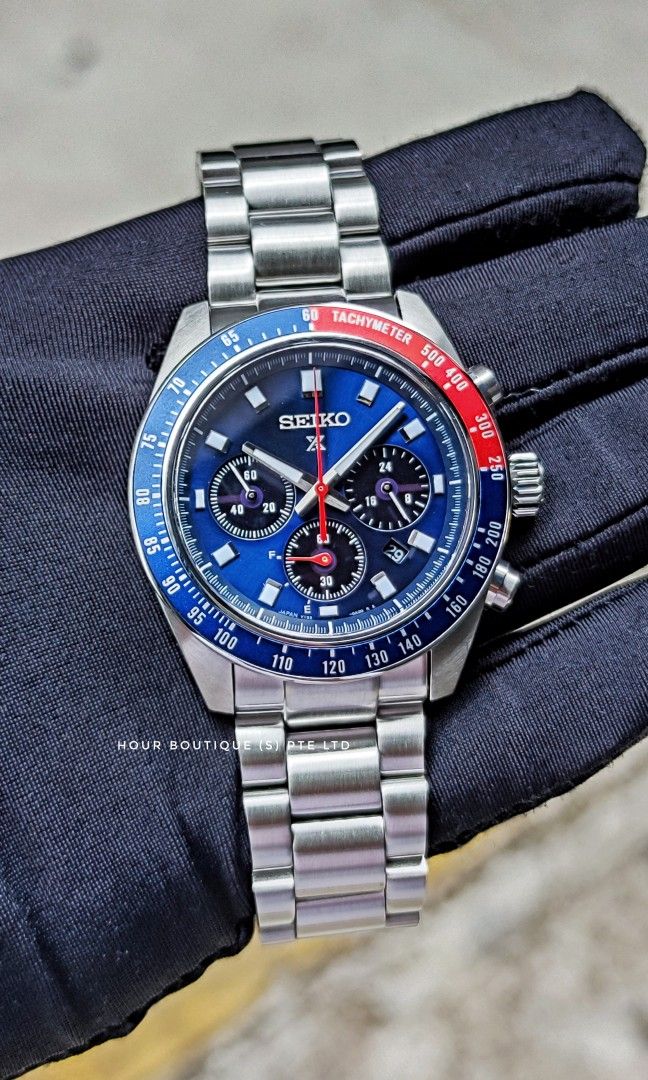 Brand New Seiko Prospex SpeedTimer Pepsi Solar Chronograph SBDL097, Men's  Fashion, Watches & Accessories, Watches on Carousell