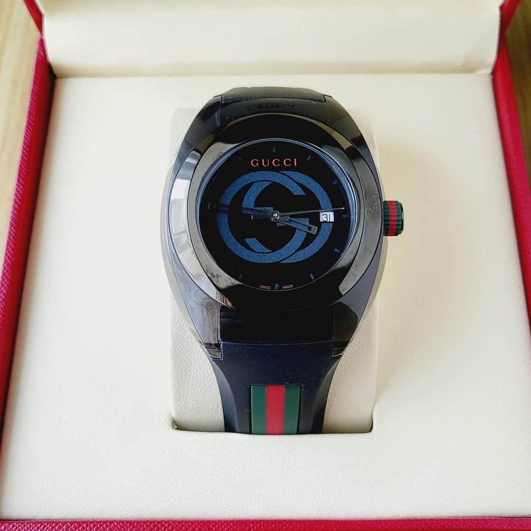 Brandnew Black Gucci Sync for men Unisex Original Luxury Watches