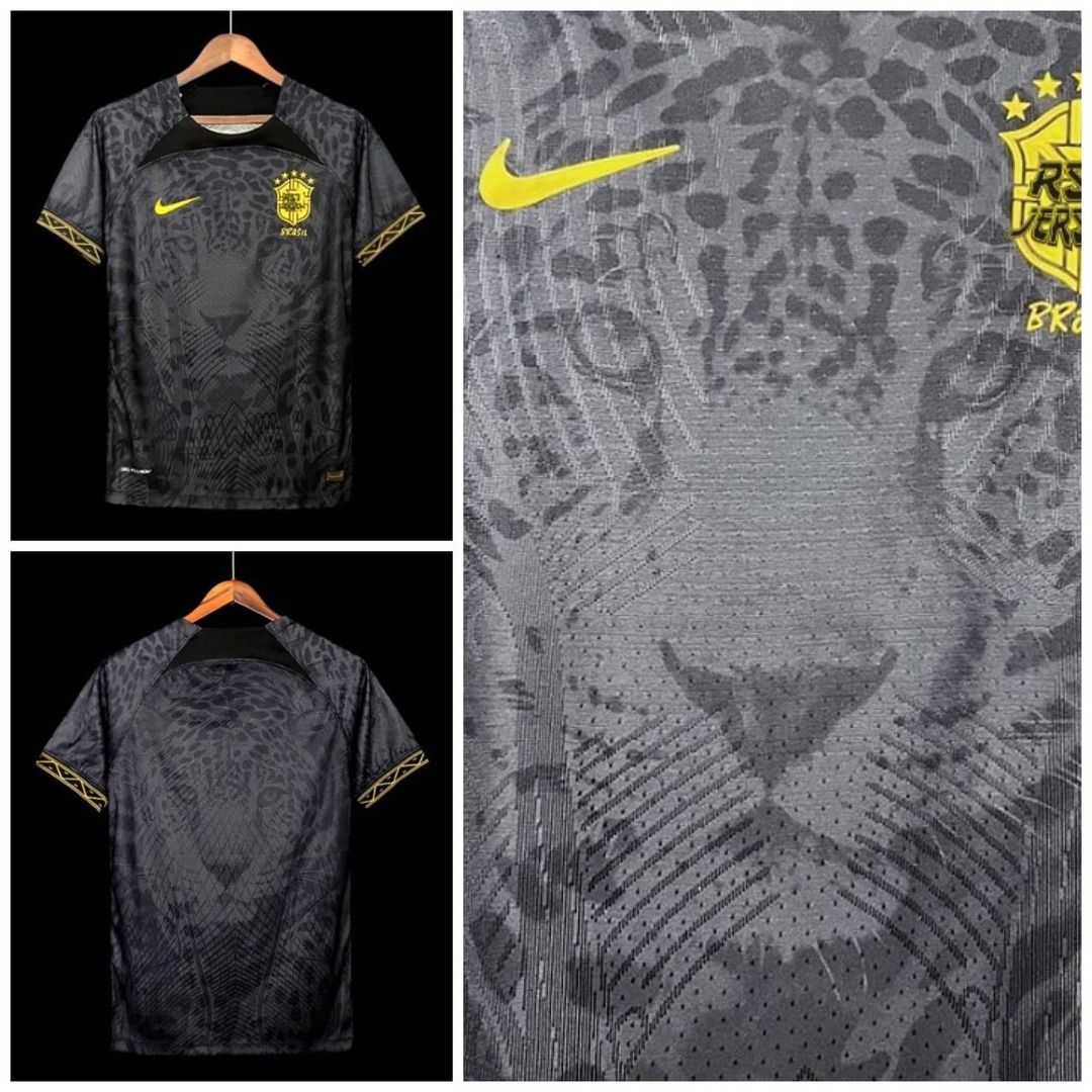 2022/23 Brazil Black Panther Special Edition Player Version Jersey