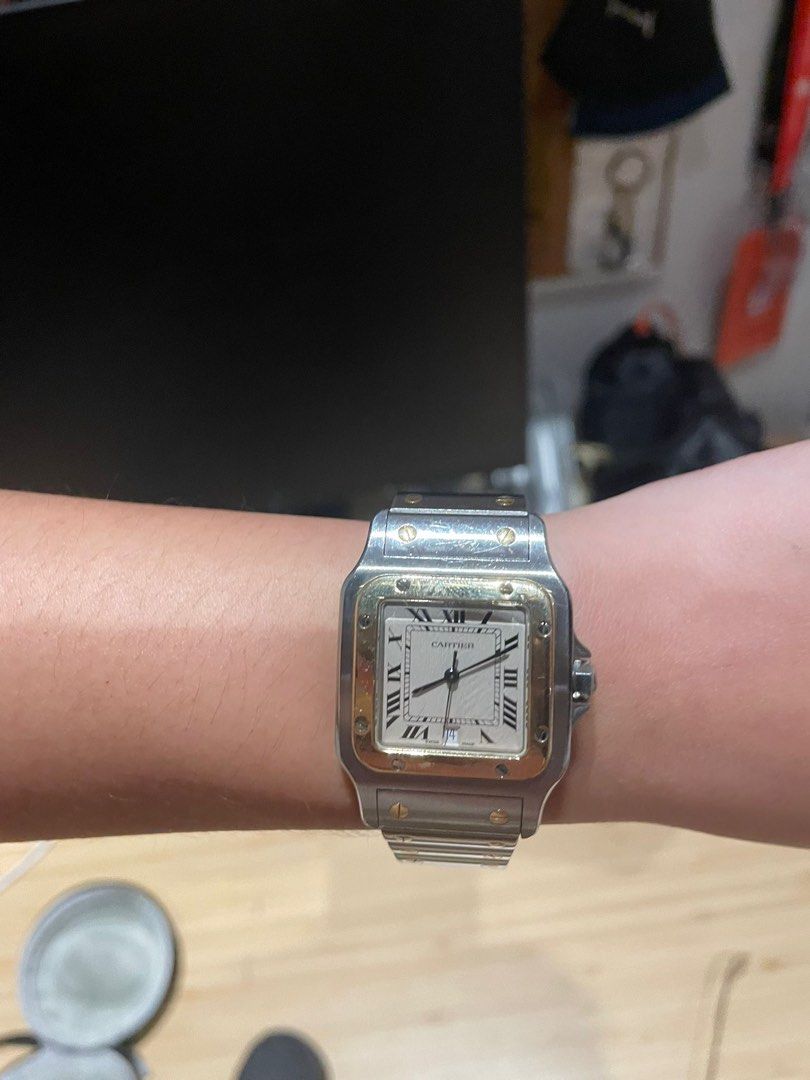 Cartier santos clearance 29mm on wrist