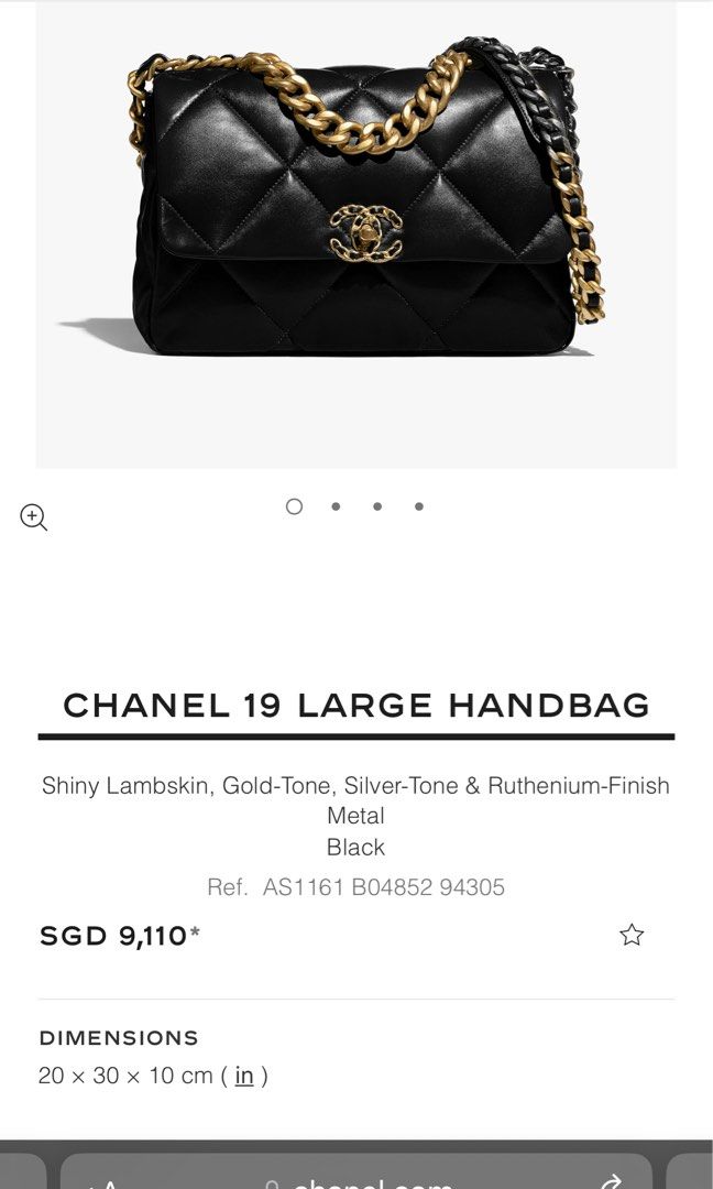 Chanel 19 LARGE HANDBAG, Luxury, Bags & Wallets on Carousell