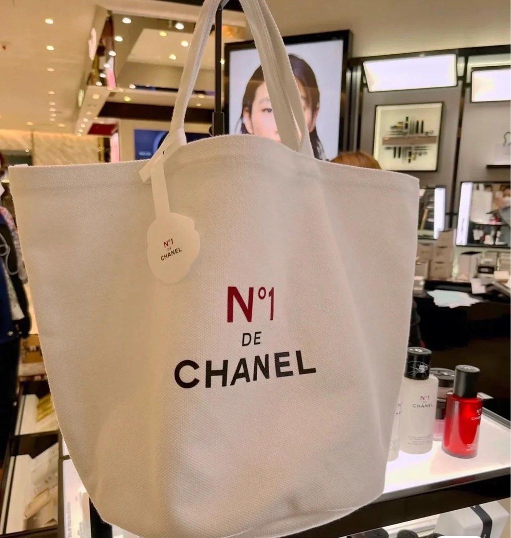 Chanel beaute thick canvas bag, Luxury, Bags & Wallets on Carousell