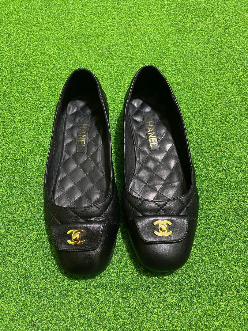 quilted chanel flats
