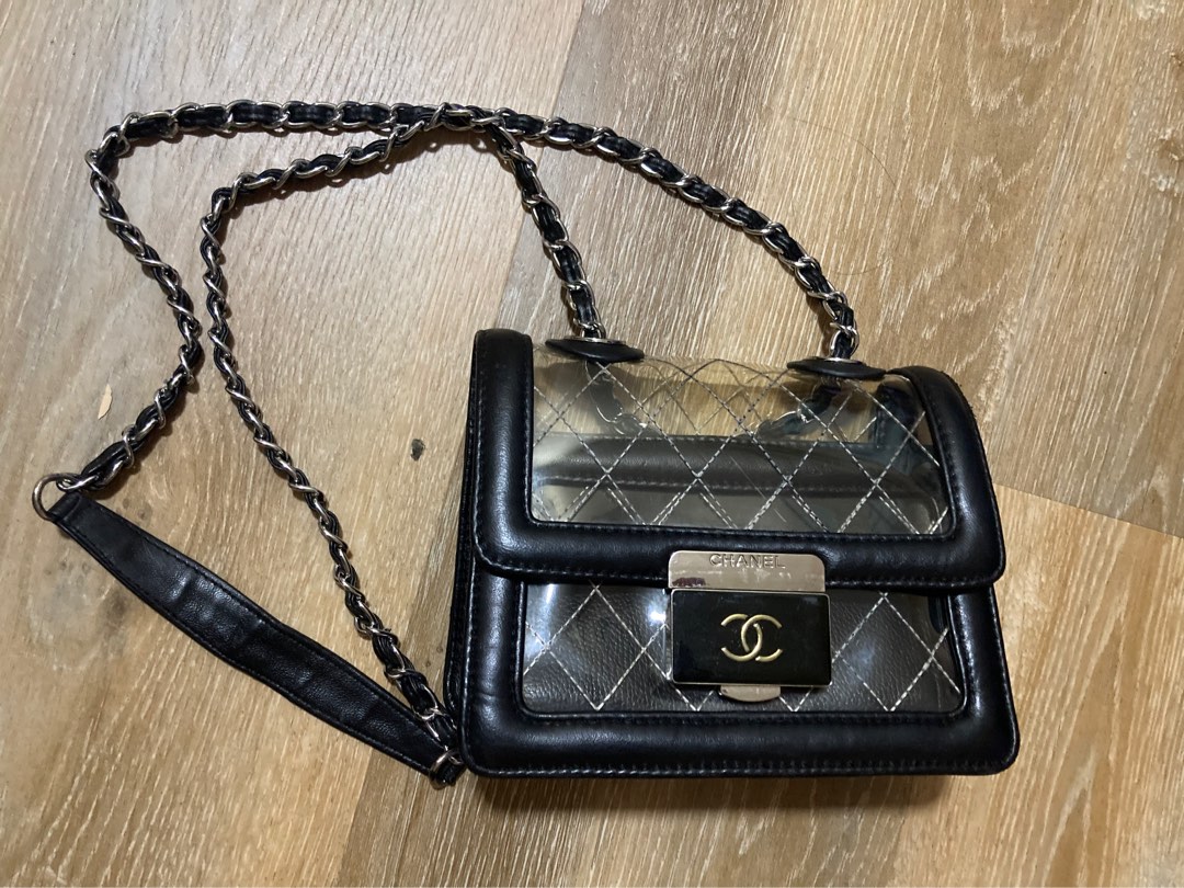 Chanel Transparent Bag, Women's Fashion, Bags & Wallets, Cross