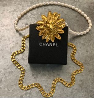 Chanel Vintage Lion Head Brooch With CC Logo 中古香奈兒獅子頭心口針