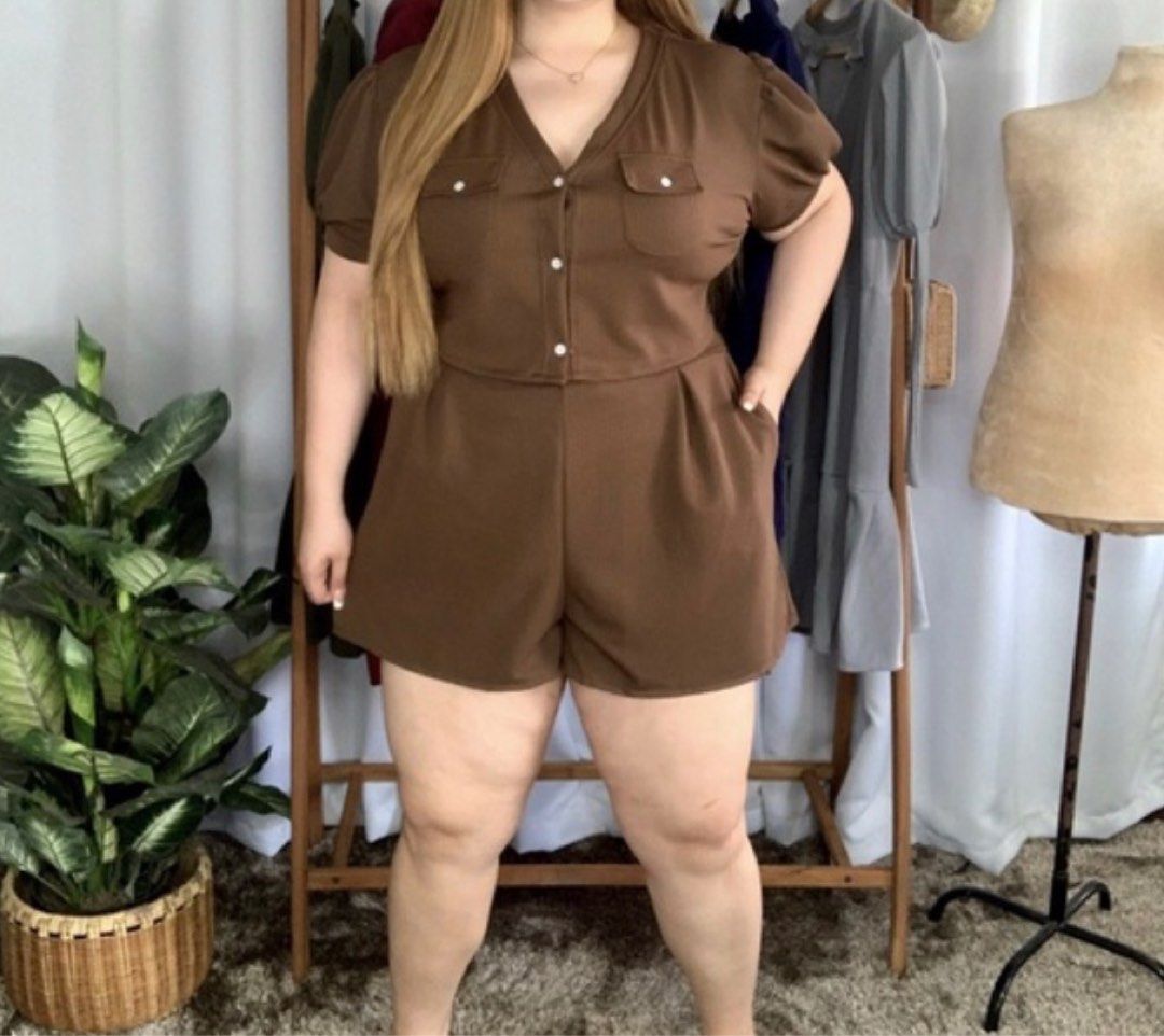 Choco Coordinates Top & Shorts, Women's Fashion, Dresses & Sets, Sets
