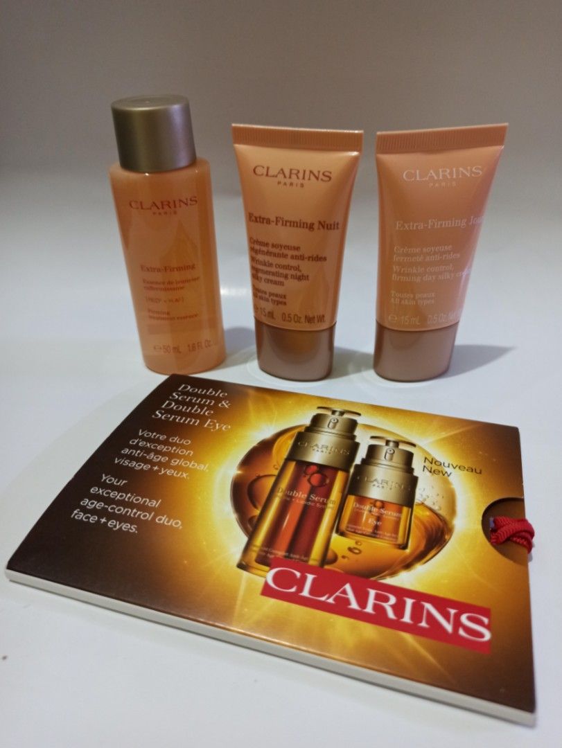 Clarins Extra Firming kit, Kesehatan & Kecantikan, Kulit, Sabun & Tubuh di  Carousell