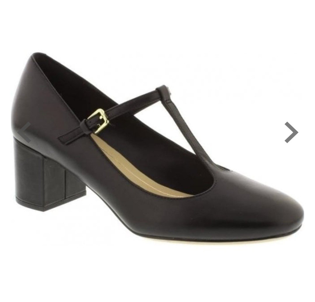 Clarks Shoes - Orabella Fern in Black Leather, Women's Fashion, Footwear, Heels on Carousell