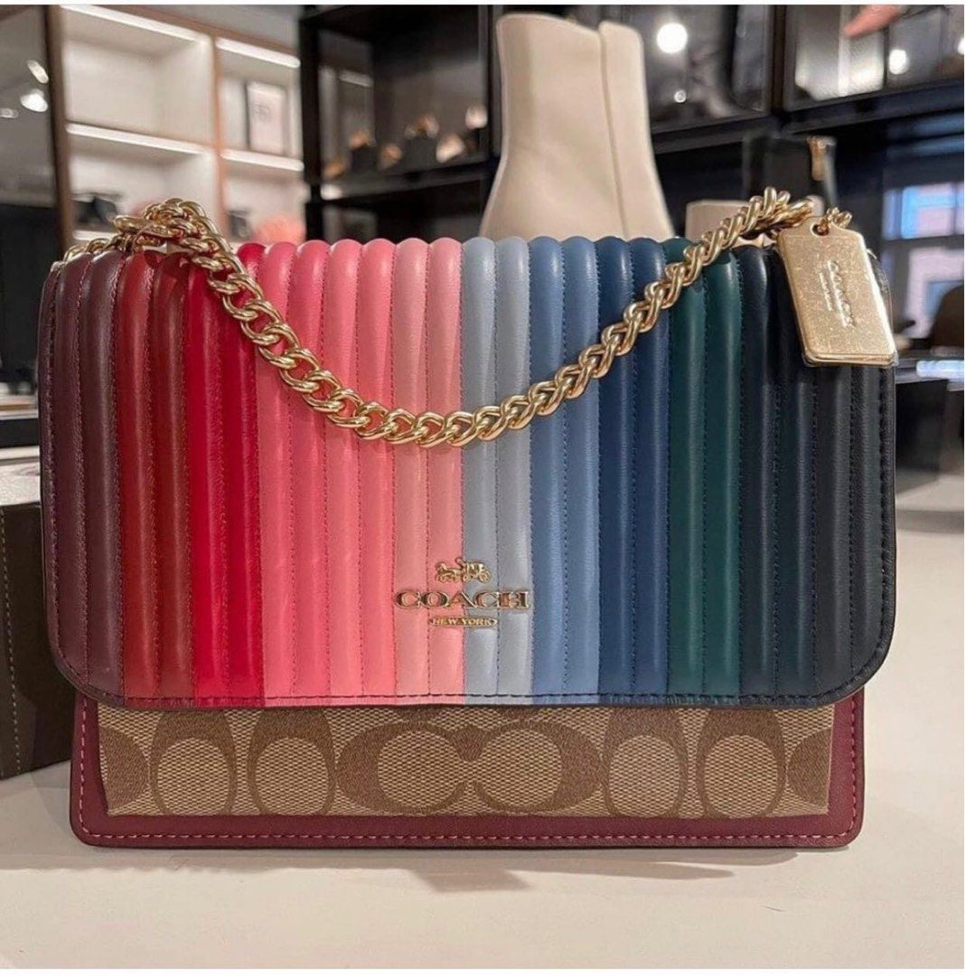 Coach klare crossbody clearance rainbow