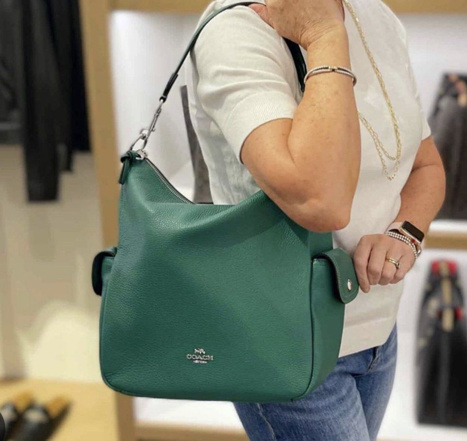 New coach pennie shoulder bag in colorblock original, Fesyen Wanita, Tas &  Dompet di Carousell