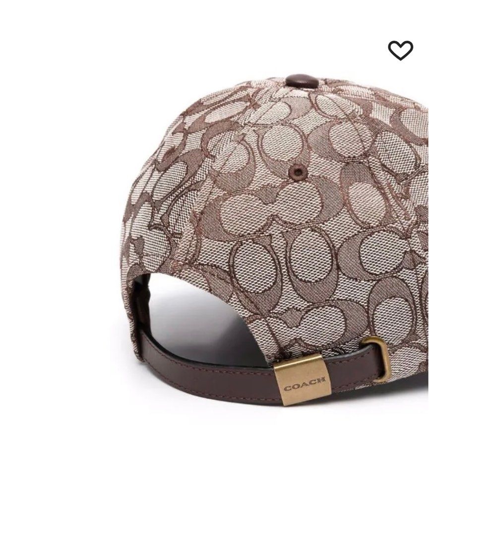 coach sig jacqrd cap, Men's Fashion, Watches & Accessories, Caps & Hats ...