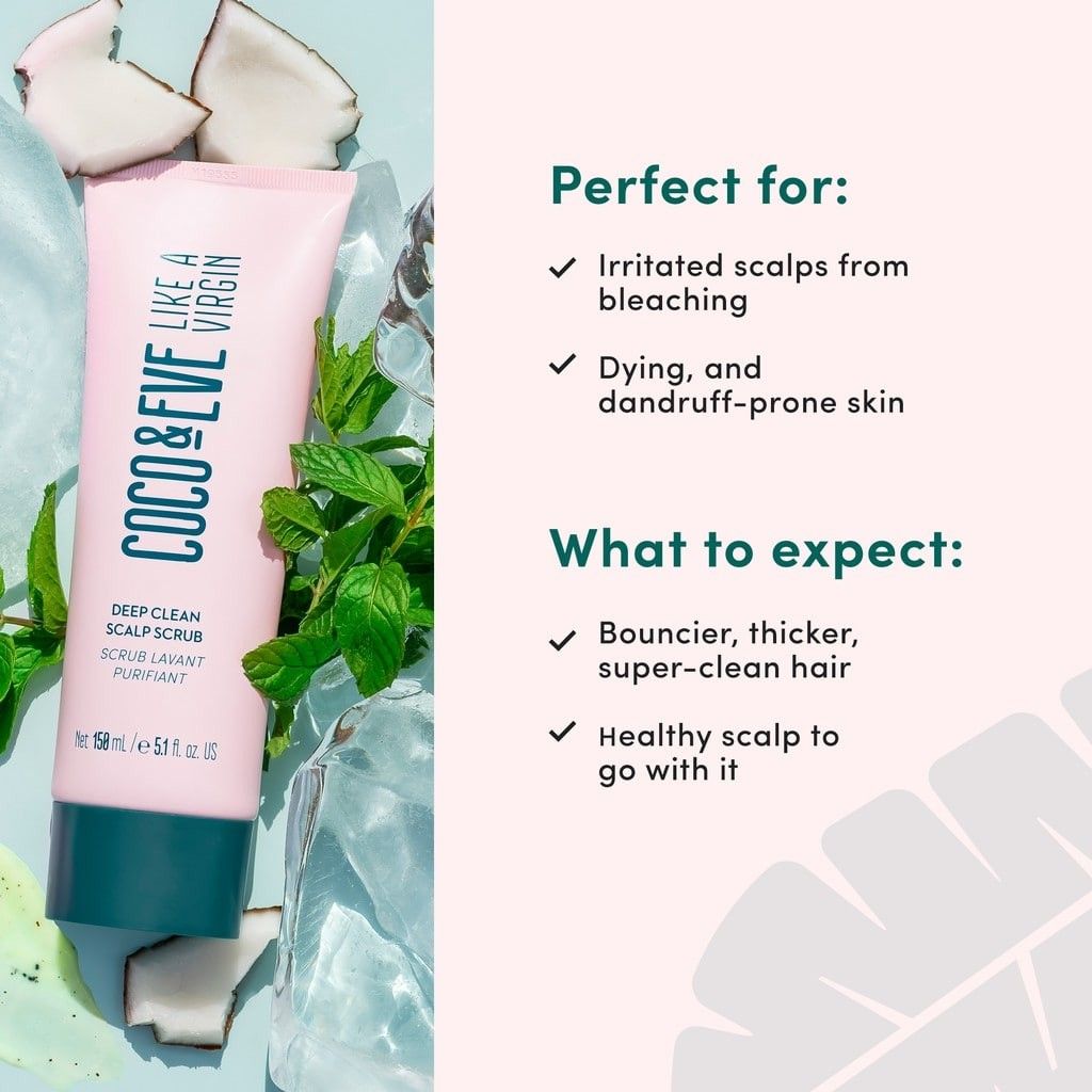 Coco & Eve Deep Clean Scalp Scrub (150ml), Beauty & Personal Care, Hair